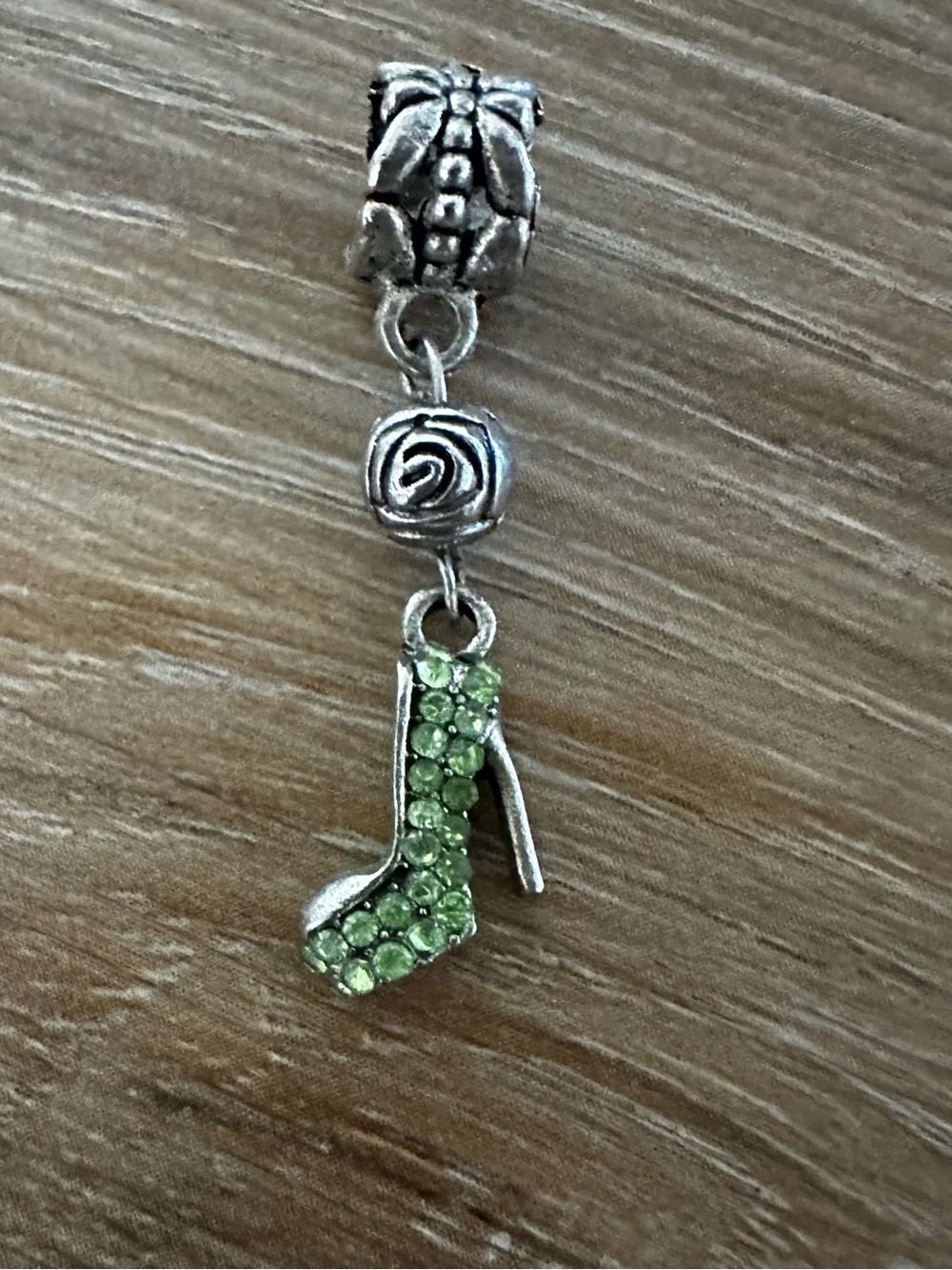 Stiletto Paved Crystal Shoe Charm